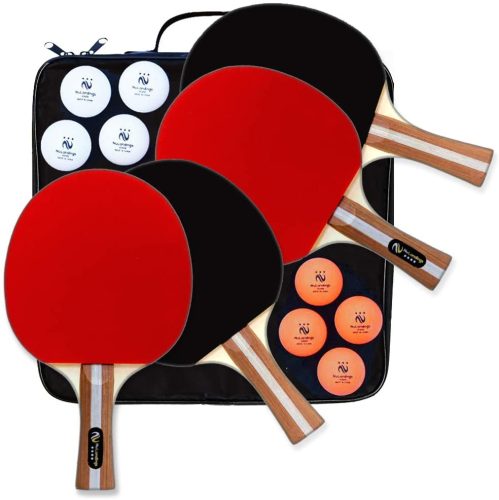 Nulanding Paddles-Set of Rackets, Balls and Portable Case